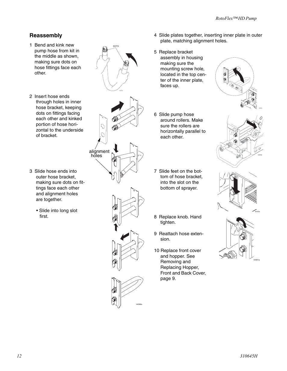Reassembly | Healthyway 310645H User Manual | Page 12 / 36