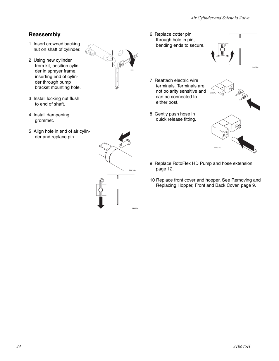 Reassembly | Healthyway 310645H User Manual | Page 24 / 36