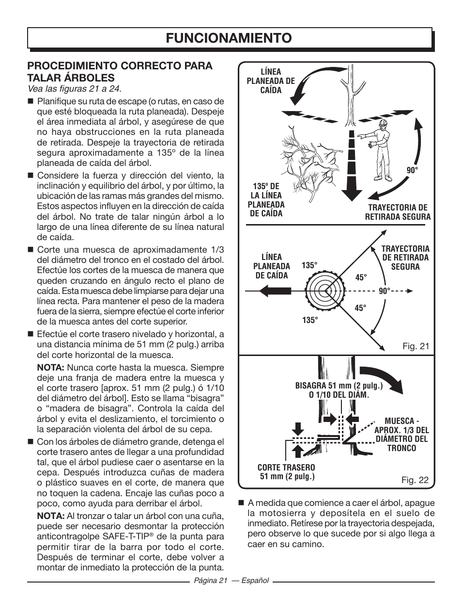 Funcionamiento | Homelite UT10519 User Manual | Page 99 / 120