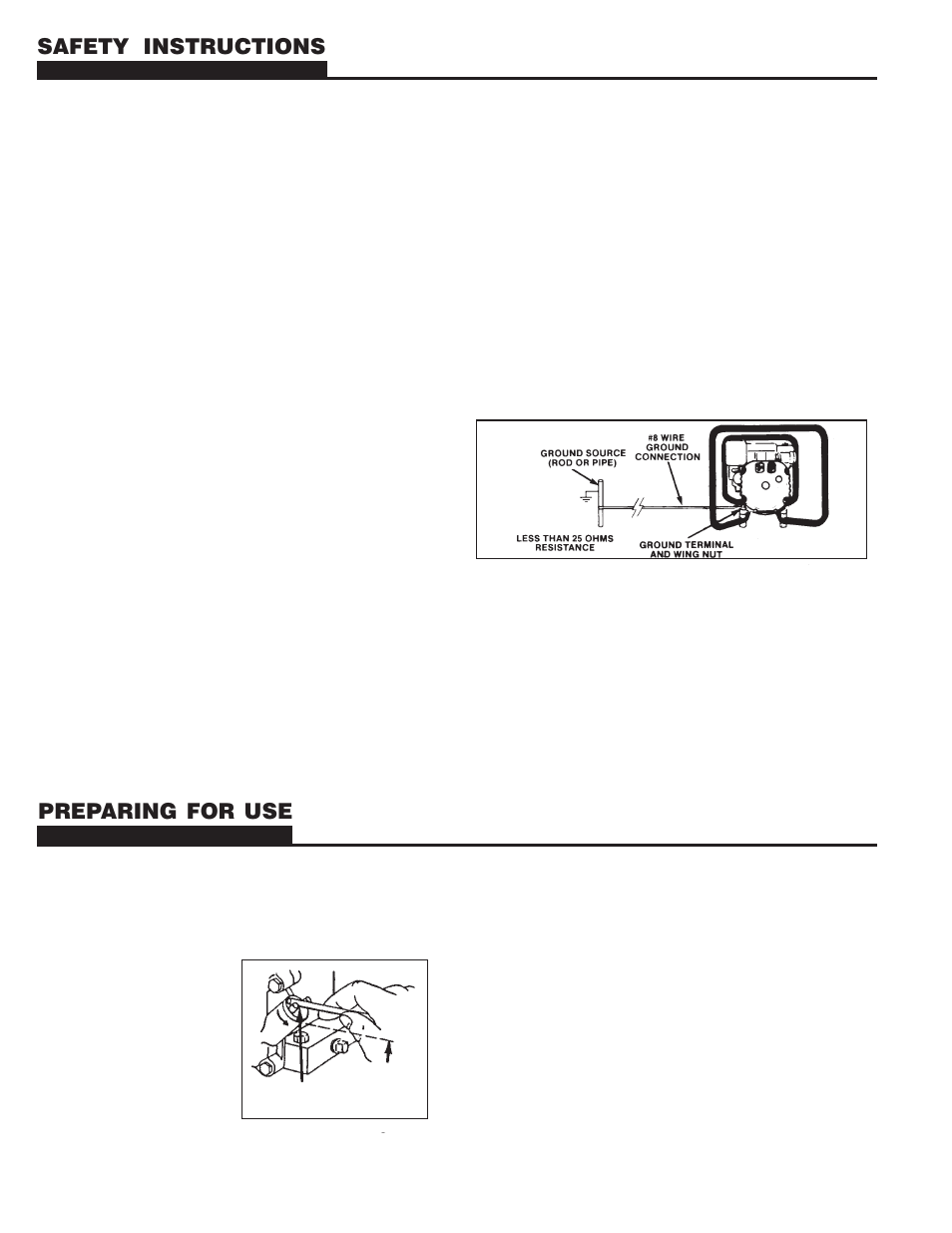 Safety instructions, Preparing for use | Homelite UT03697 C User Manual | Page 2 / 12