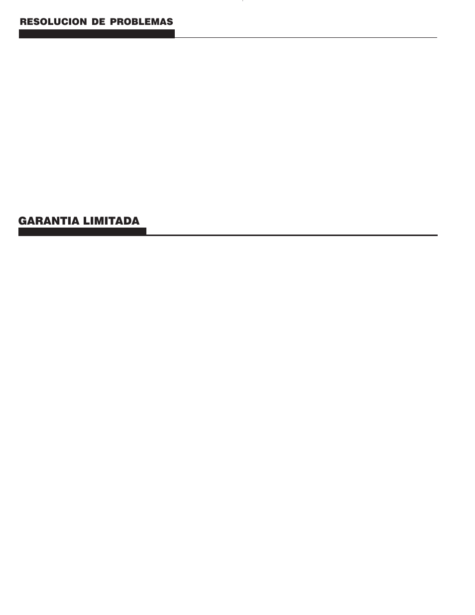 Garantia limitada, Resolucion de problemas | Homelite UT03697 C User Manual | Page 9 / 12