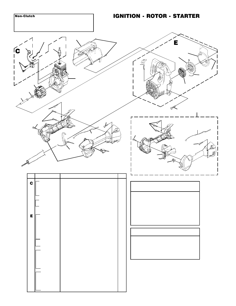 Ignition - rotor - starter | Homelite UT20729 User Manual | Page 2 / 18