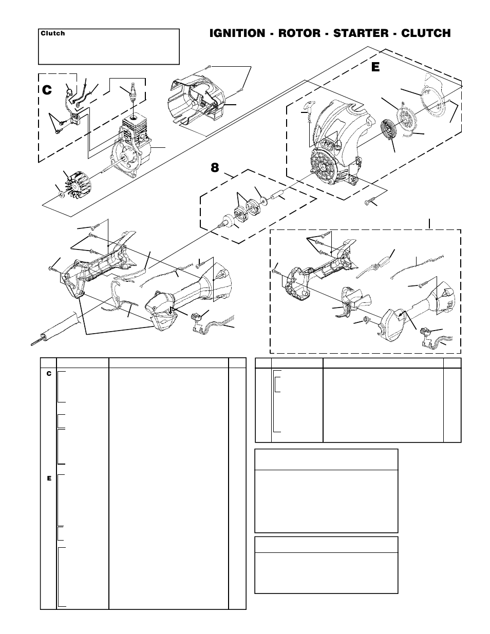 Ignition - rotor - starter - clutch | Homelite UT20729 User Manual | Page 5 / 18