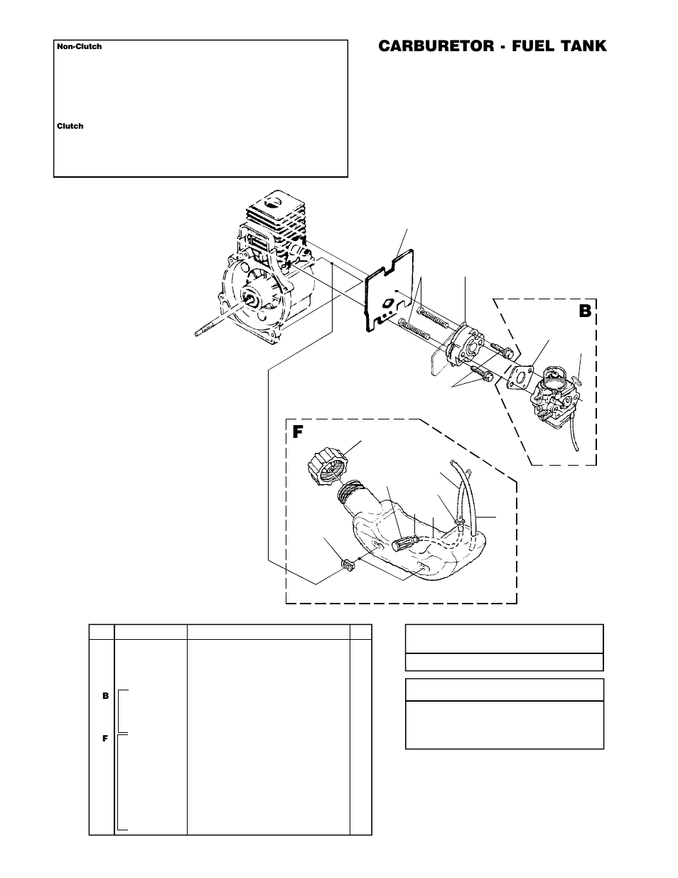 Carburetor - fuel tank | Homelite UT20729 User Manual | Page 7 / 18