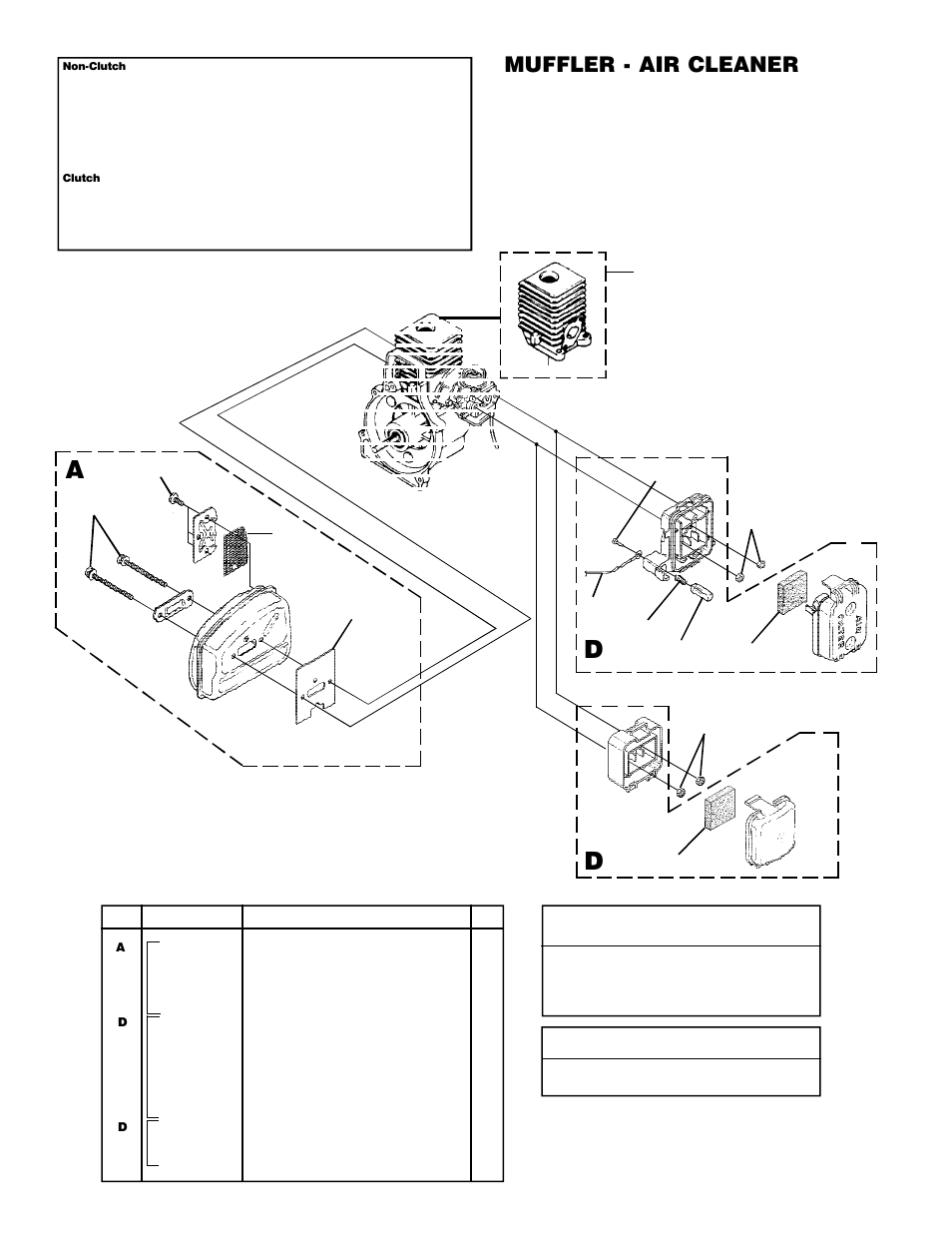 Muffler - air cleaner | Homelite UT20729 User Manual | Page 8 / 18