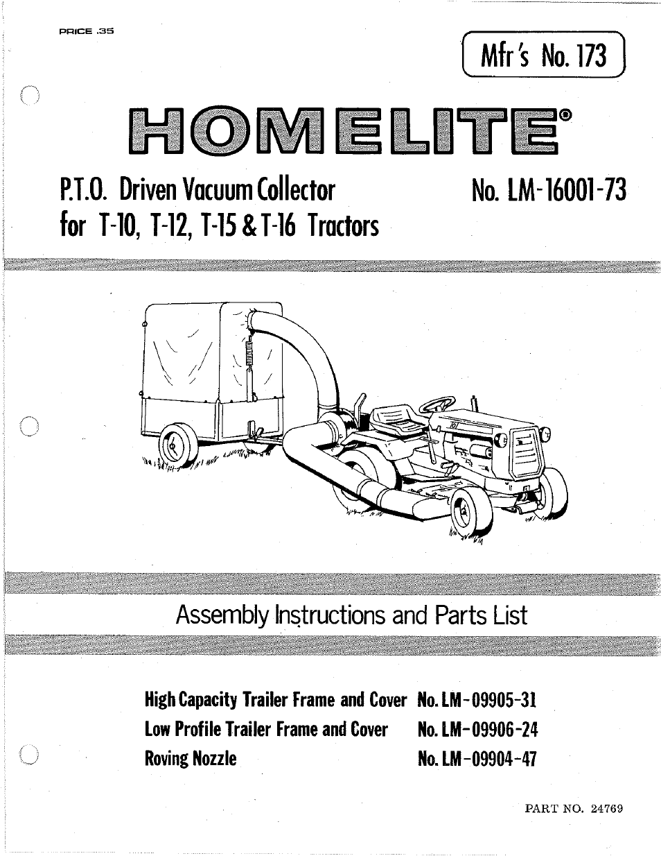 Homelite LM-09904-47 User Manual | 12 pages