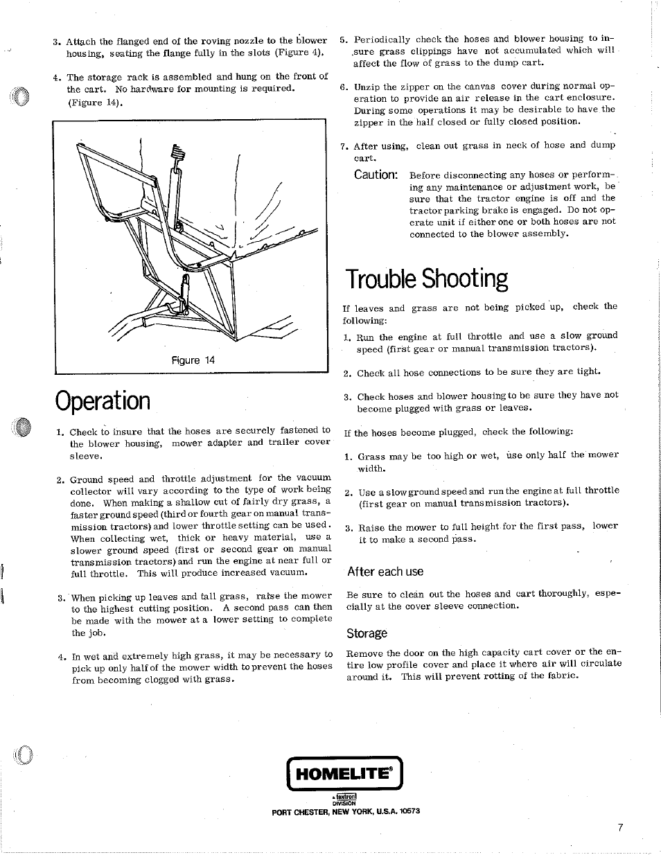 Trouble shooting, Homeute | Homelite LM-09904-47 User Manual | Page 7 / 12