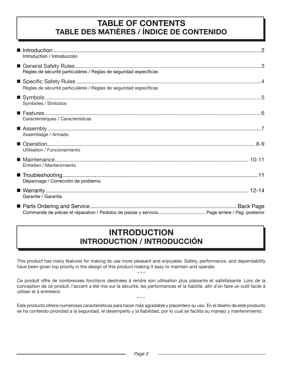 Homelite UT09520 User Manual | Page 4 / 42