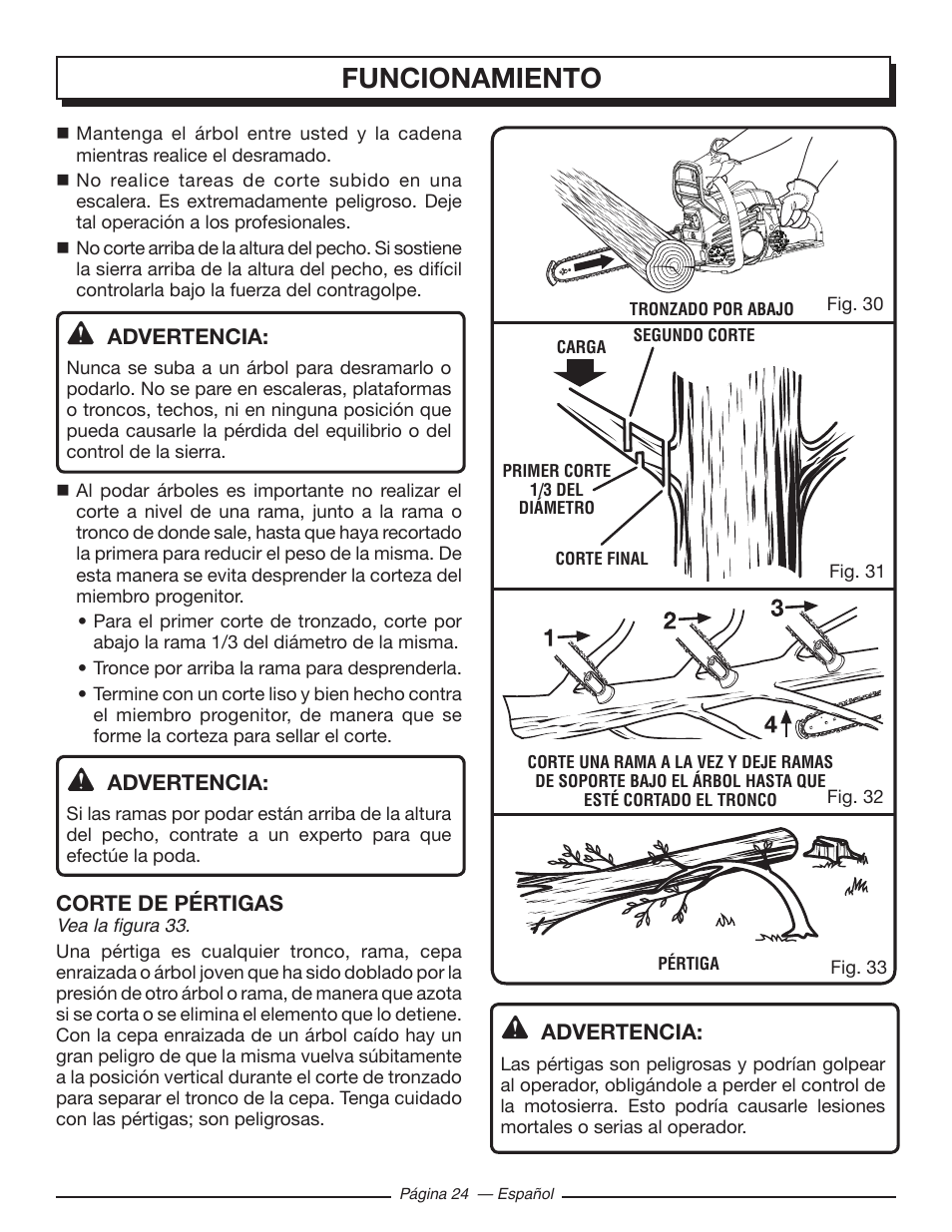 Funcionamiento | Homelite UT10586 User Manual | Page 102 / 120