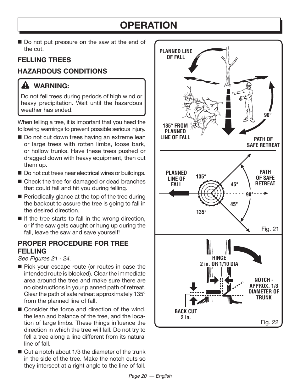 Operation | Homelite UT10586 User Manual | Page 20 / 120