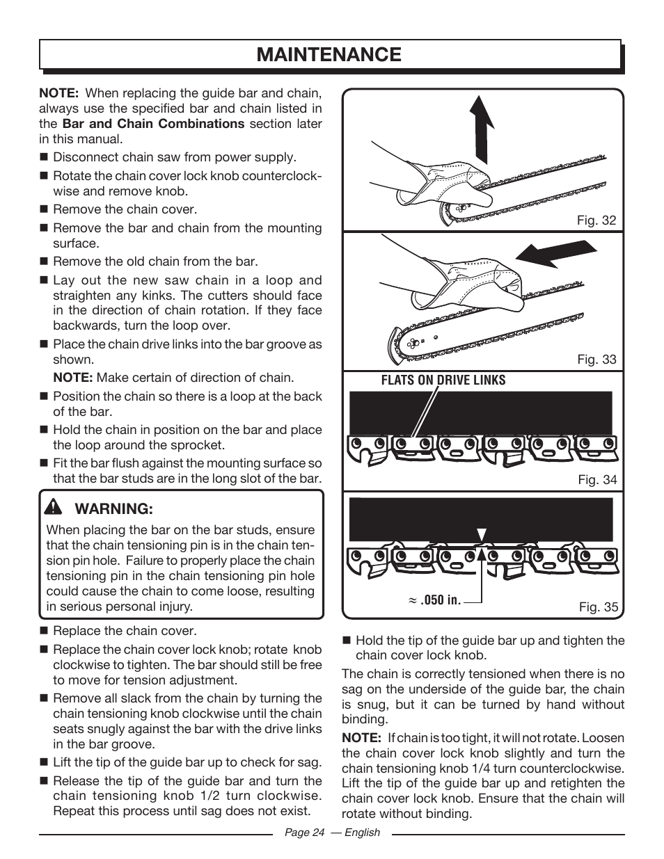 Maintenance | Homelite UT43103 User Manual | Page 24 / 92