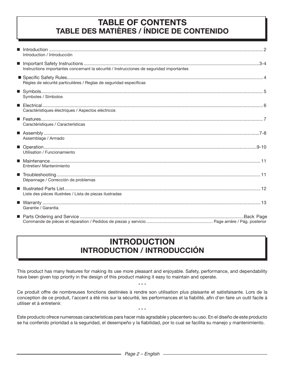 Homelite UT42120 User Manual | Page 4 / 38