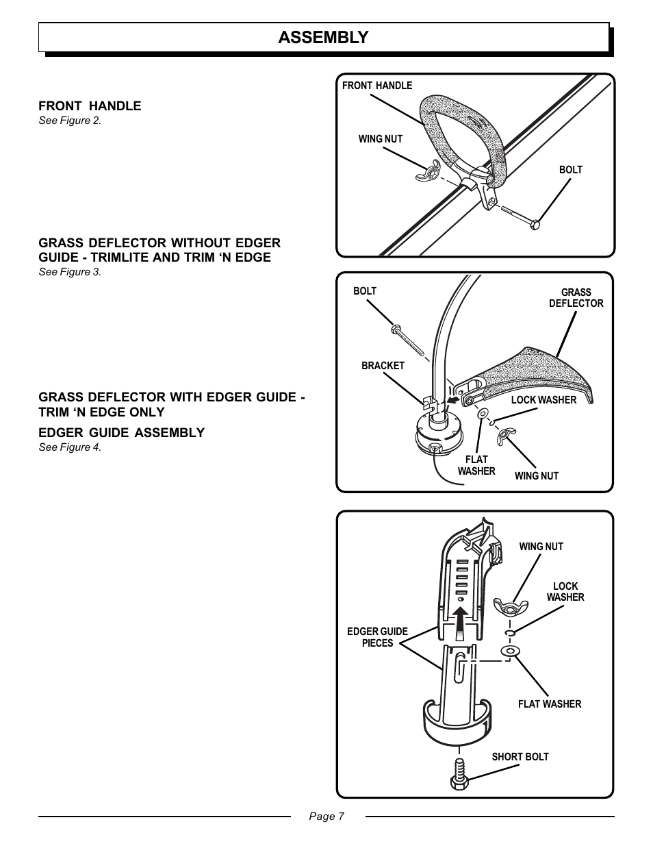 Assembly | Homelite UT20763 User Manual | Page 7 / 22