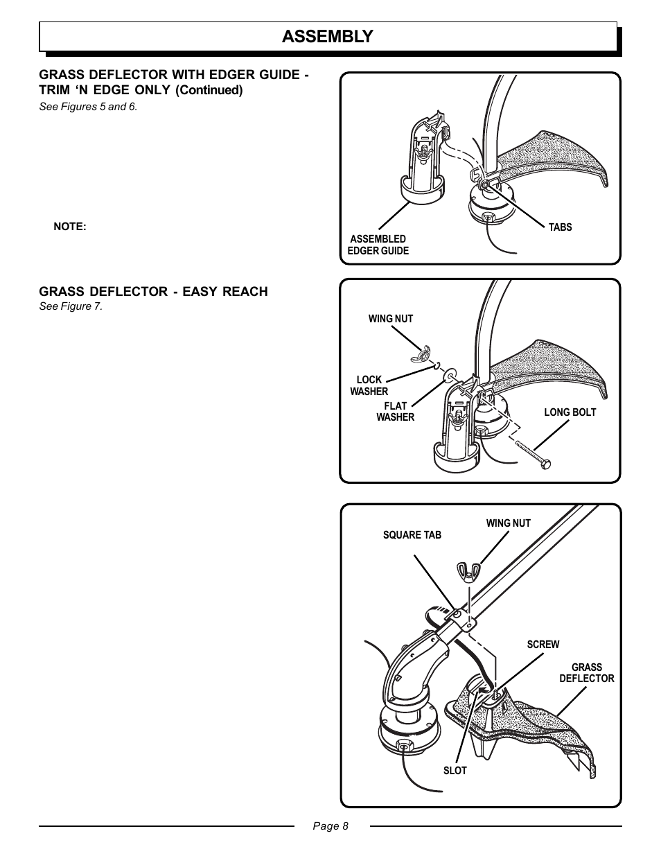 Assembly | Homelite UT20763 User Manual | Page 8 / 22