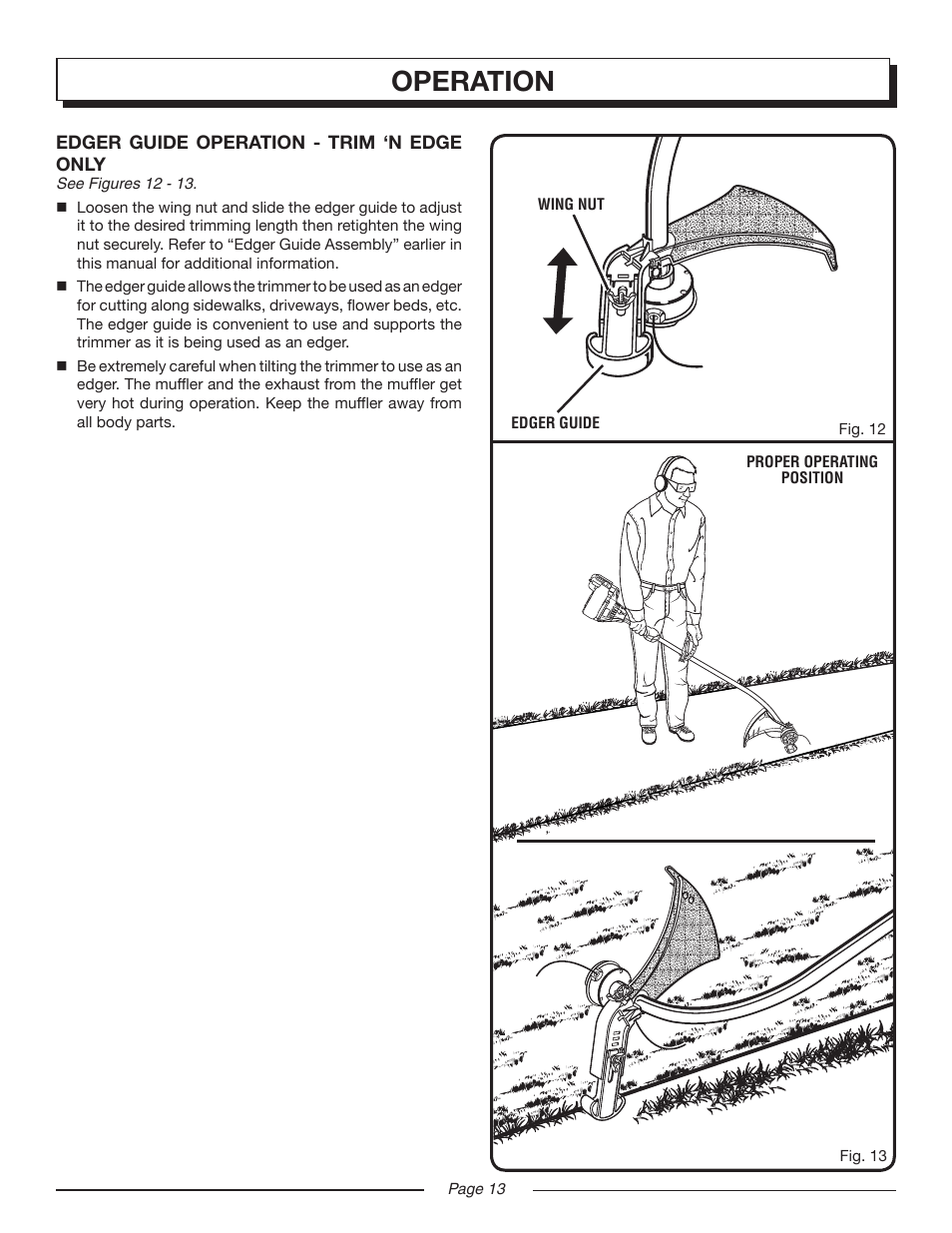 Operation | Homelite EASY REACH UT20024B User Manual | Page 13 / 22