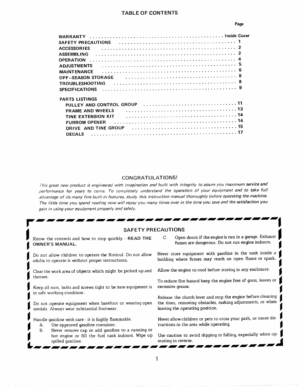 Homelite 8H.P User Manual | Page 2 / 17