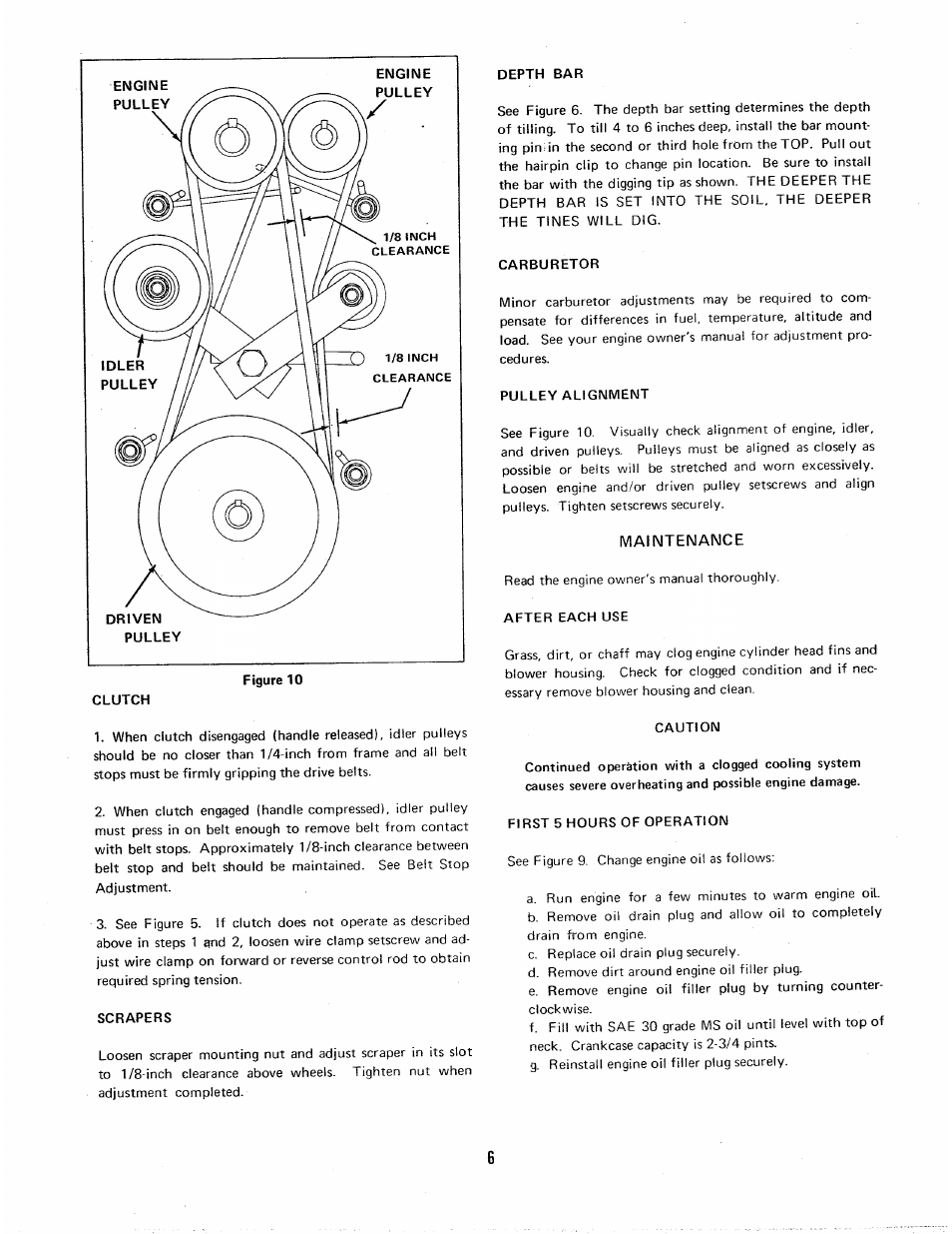 Maintenance | Homelite 8H.P User Manual | Page 7 / 17