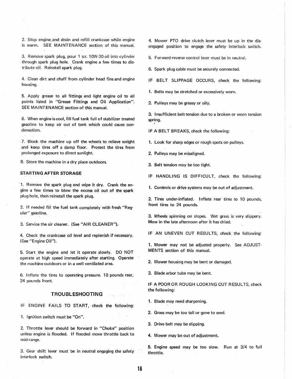 Troubleshooting | Homelite 1600383 User Manual | Page 16 / 36