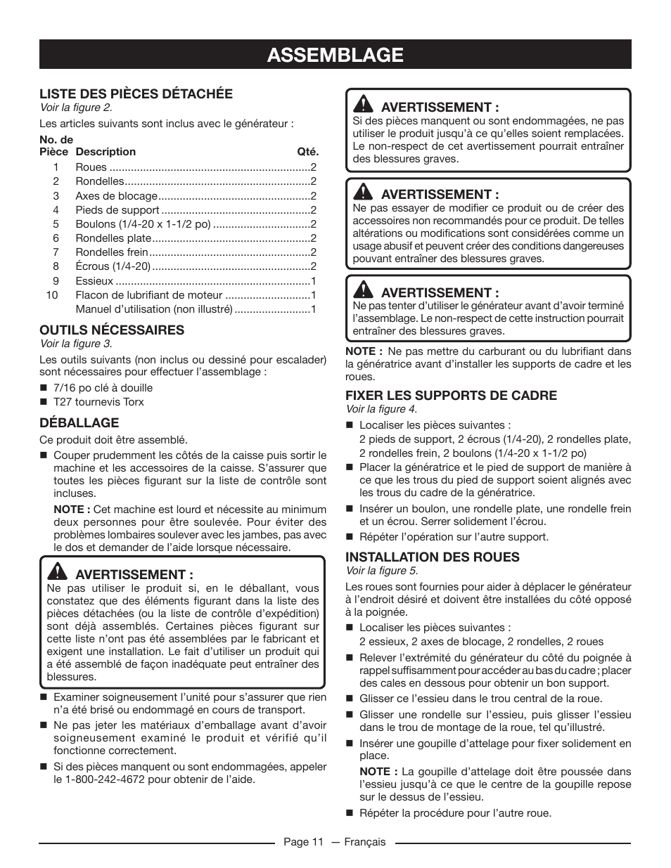 Assemblage | Homelite HG5022P User Manual | Page 33 / 60