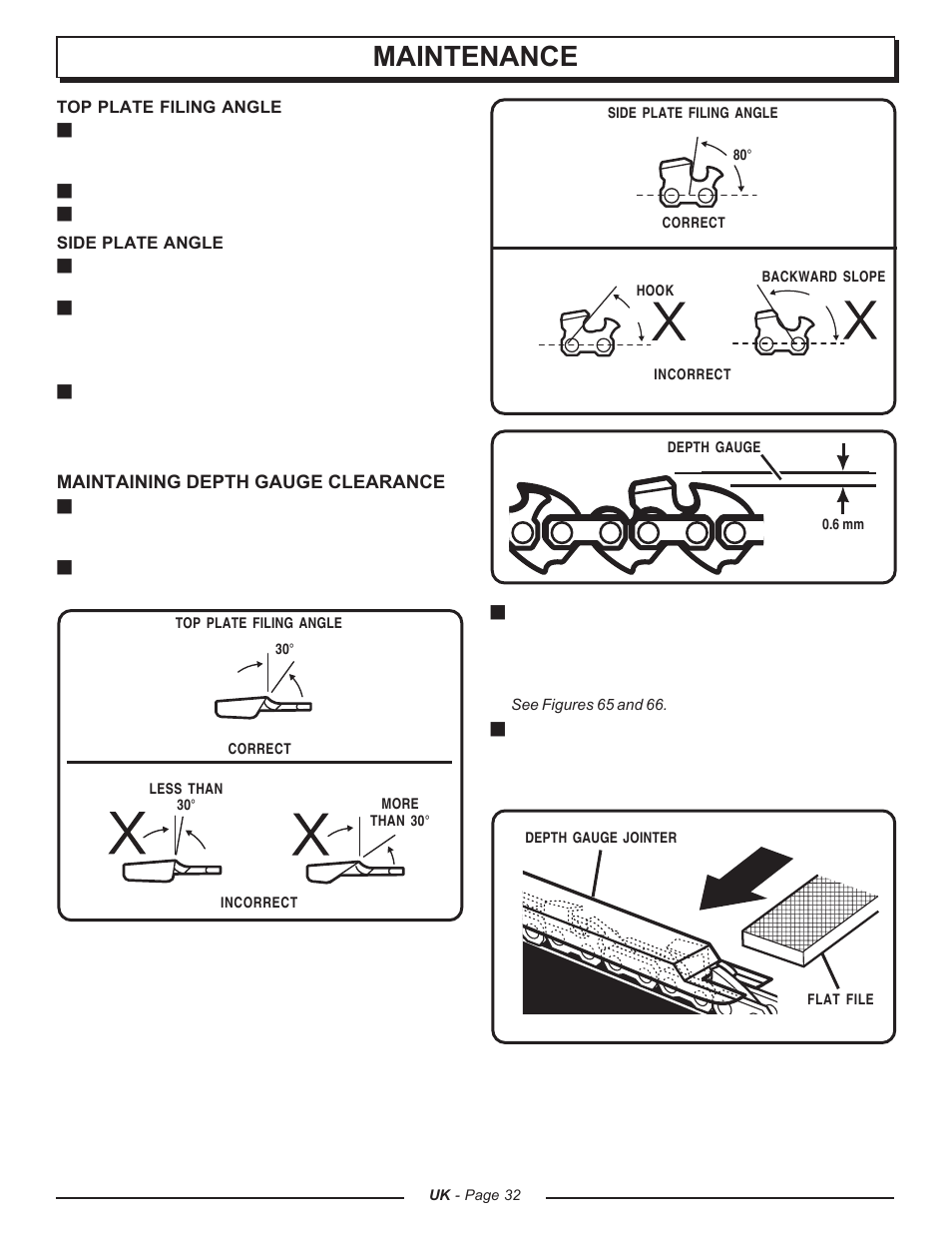Maintenance | Homelite CSP3816 - UT74123A User Manual | Page 32 / 40