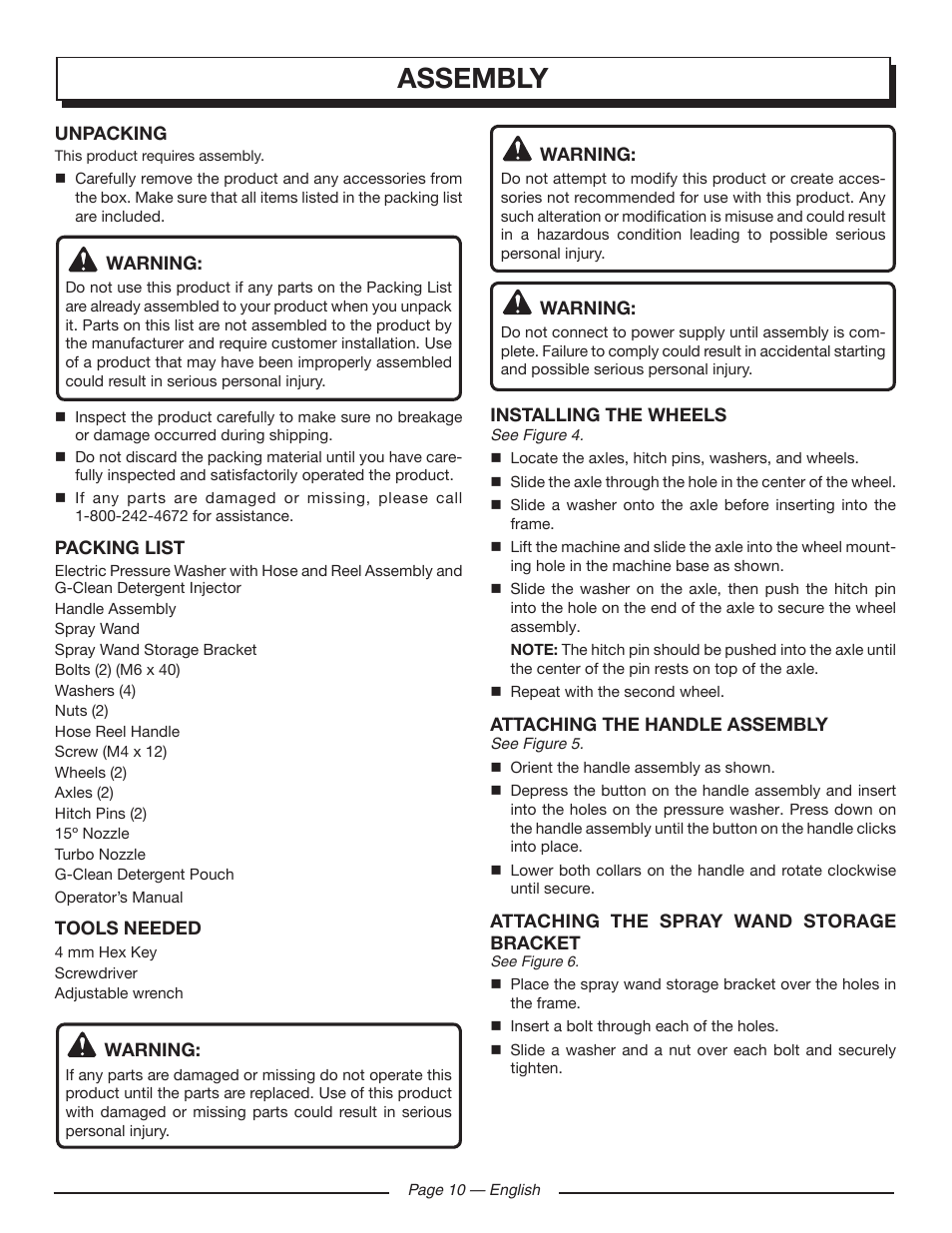 Assembly | Homelite UT80720 User Manual | Page 14 / 52