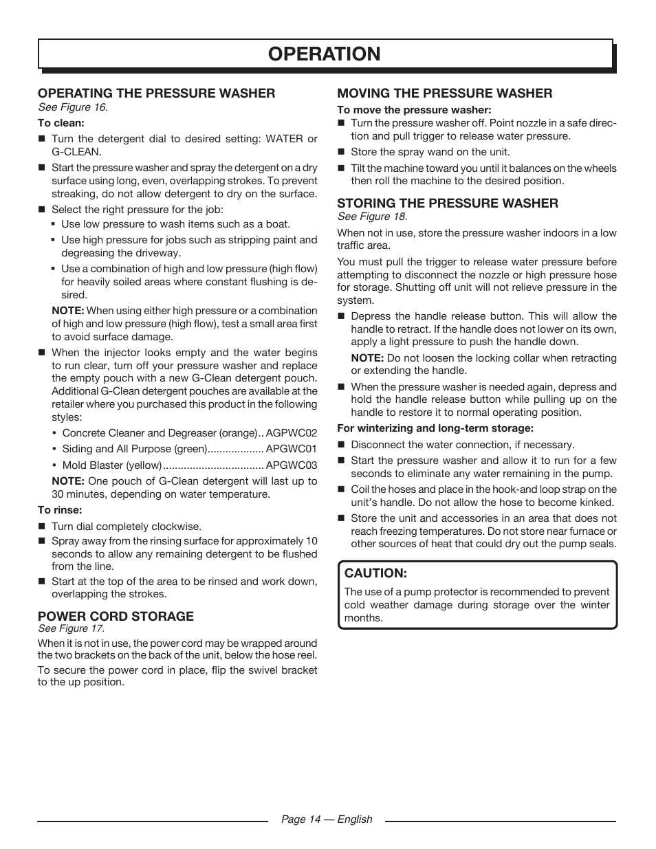 Operation | Homelite UT80720 User Manual | Page 18 / 52