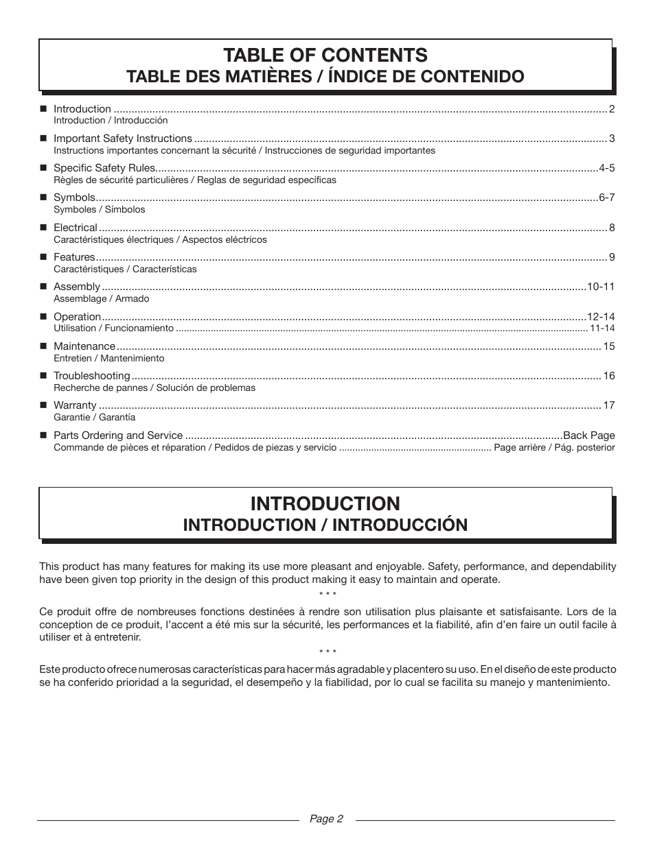 Homelite UT80720 User Manual | Page 6 / 52