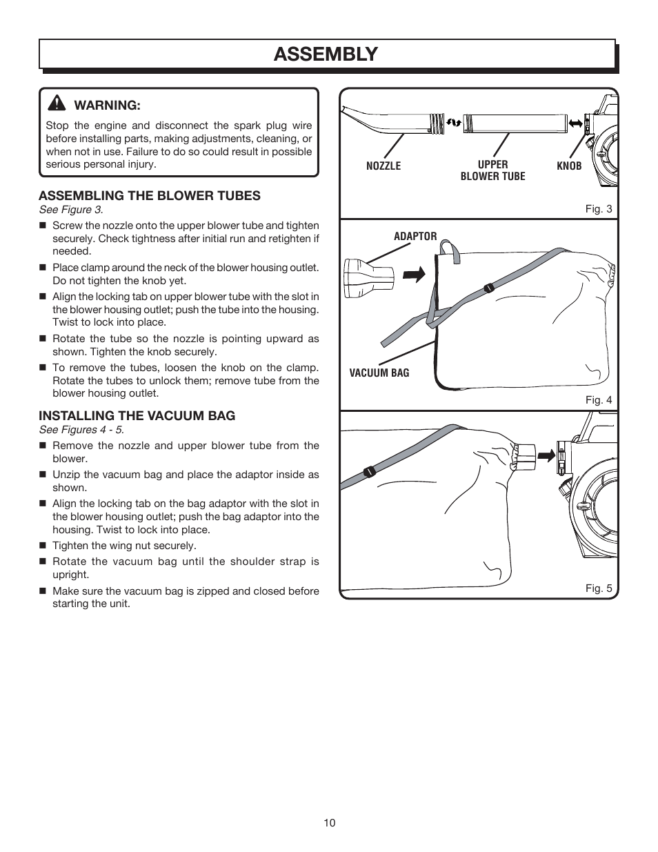 Assembly | Homelite VAC ATTACK II UT08542B User Manual | Page 10 / 22