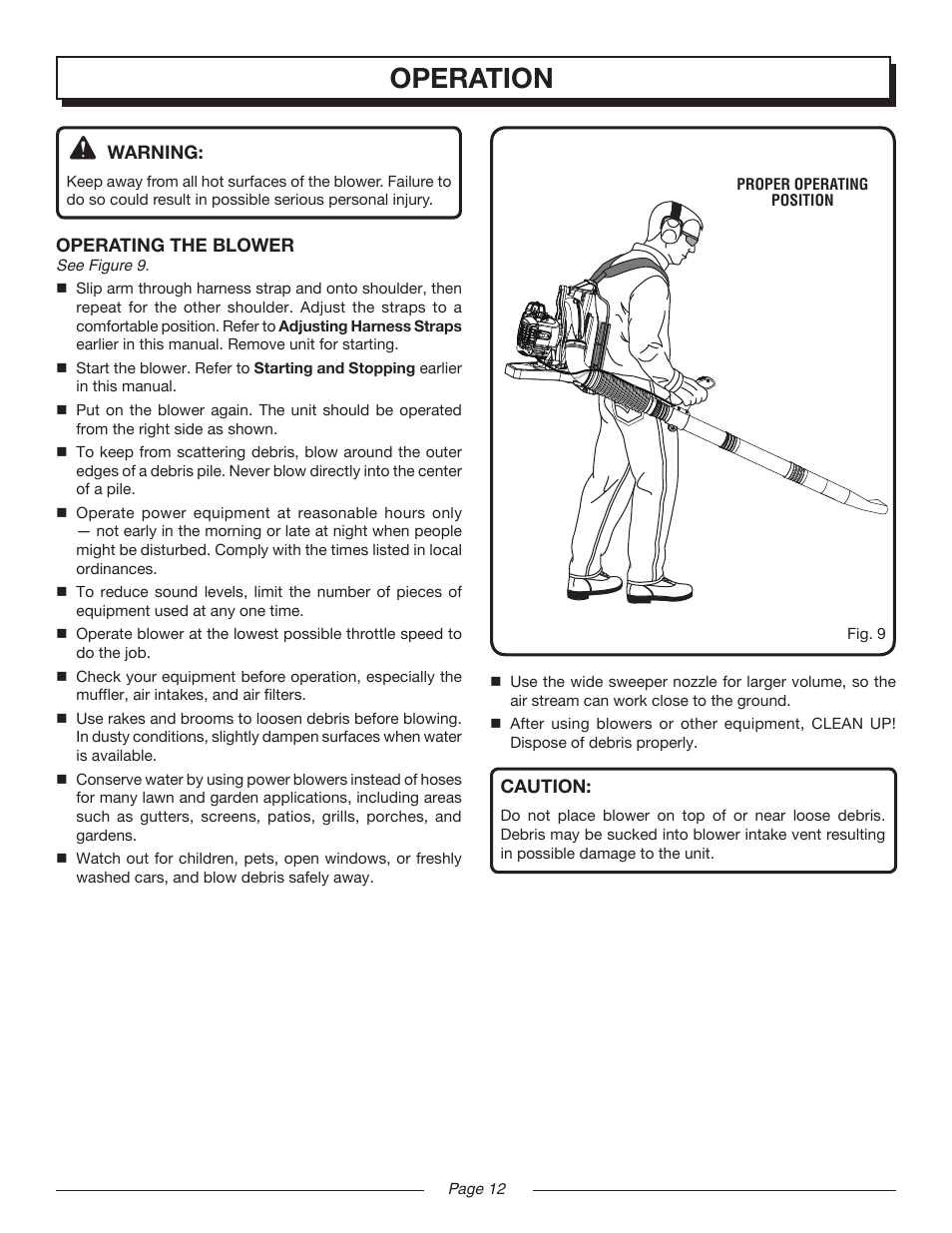 Operation | Homelite MIGHTYLITE UT08981 User Manual | Page 12 / 20
