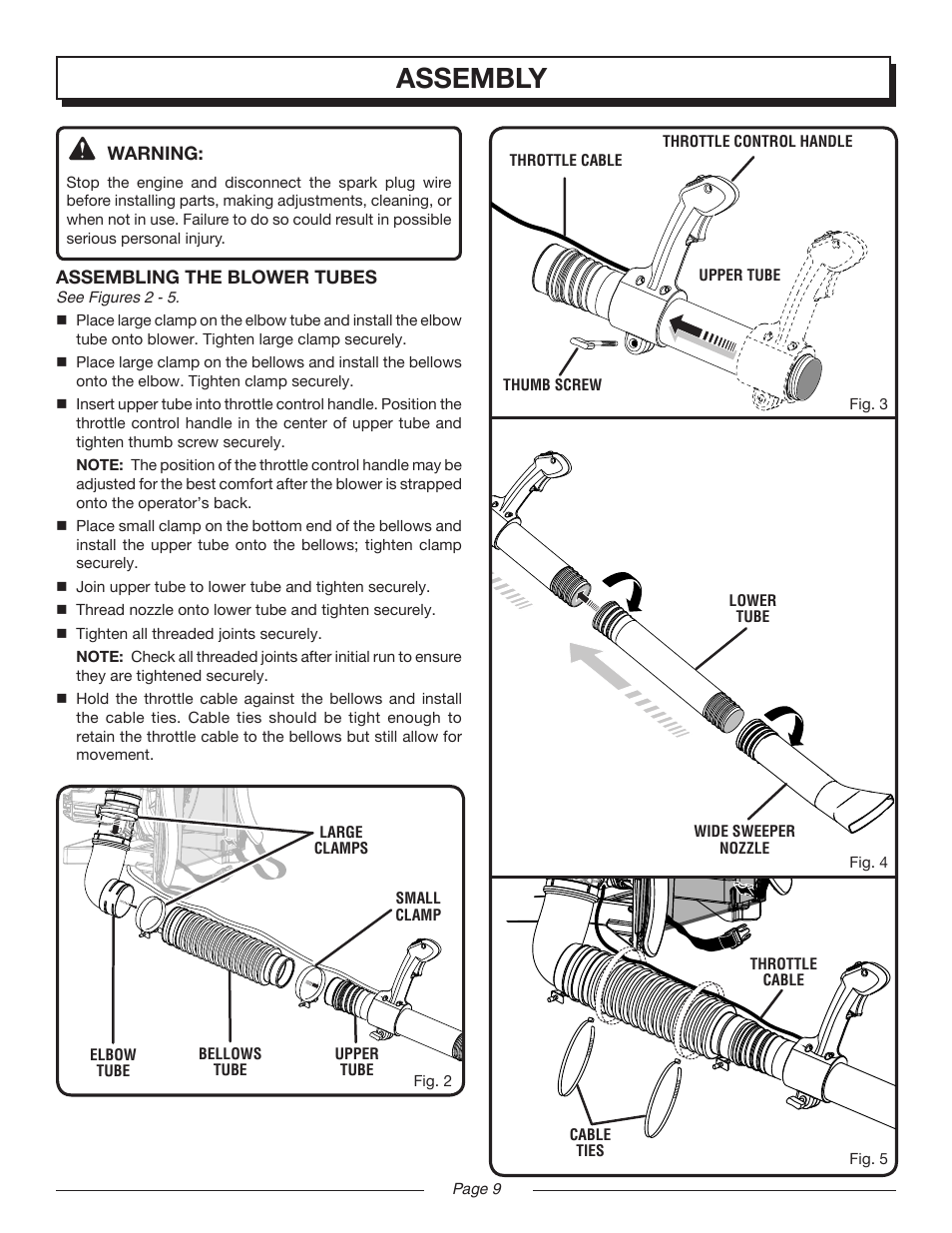 Assembly | Homelite MIGHTYLITE UT08981 User Manual | Page 9 / 20