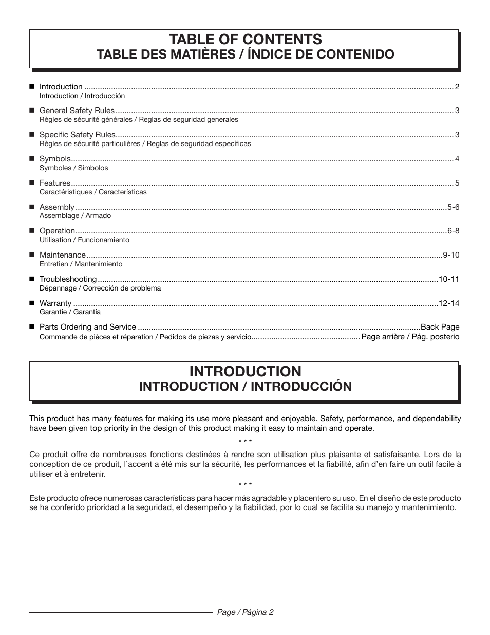 Homelite UT32000 User Manual | Page 6 / 44