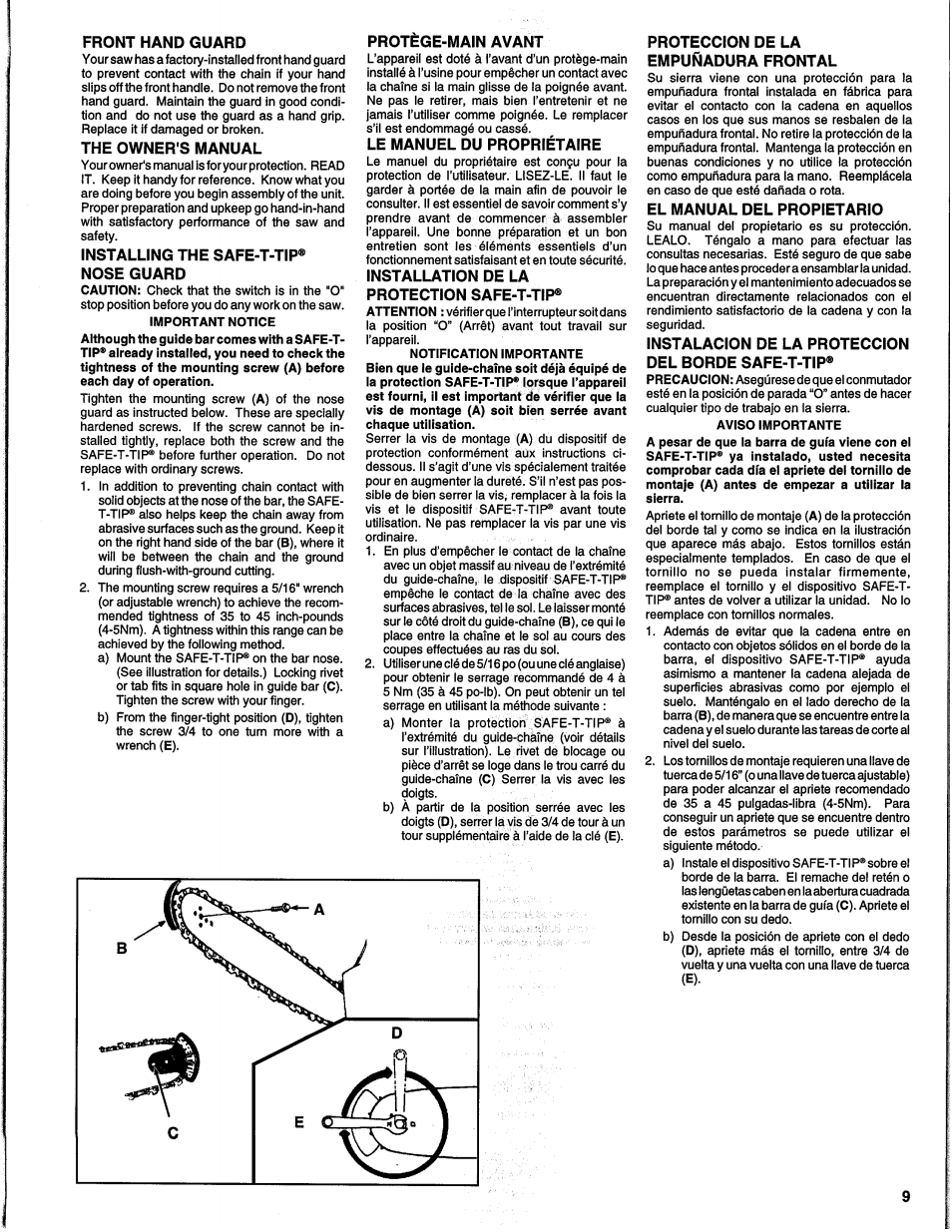 Homelite UH10817 User Manual | Page 9 / 43