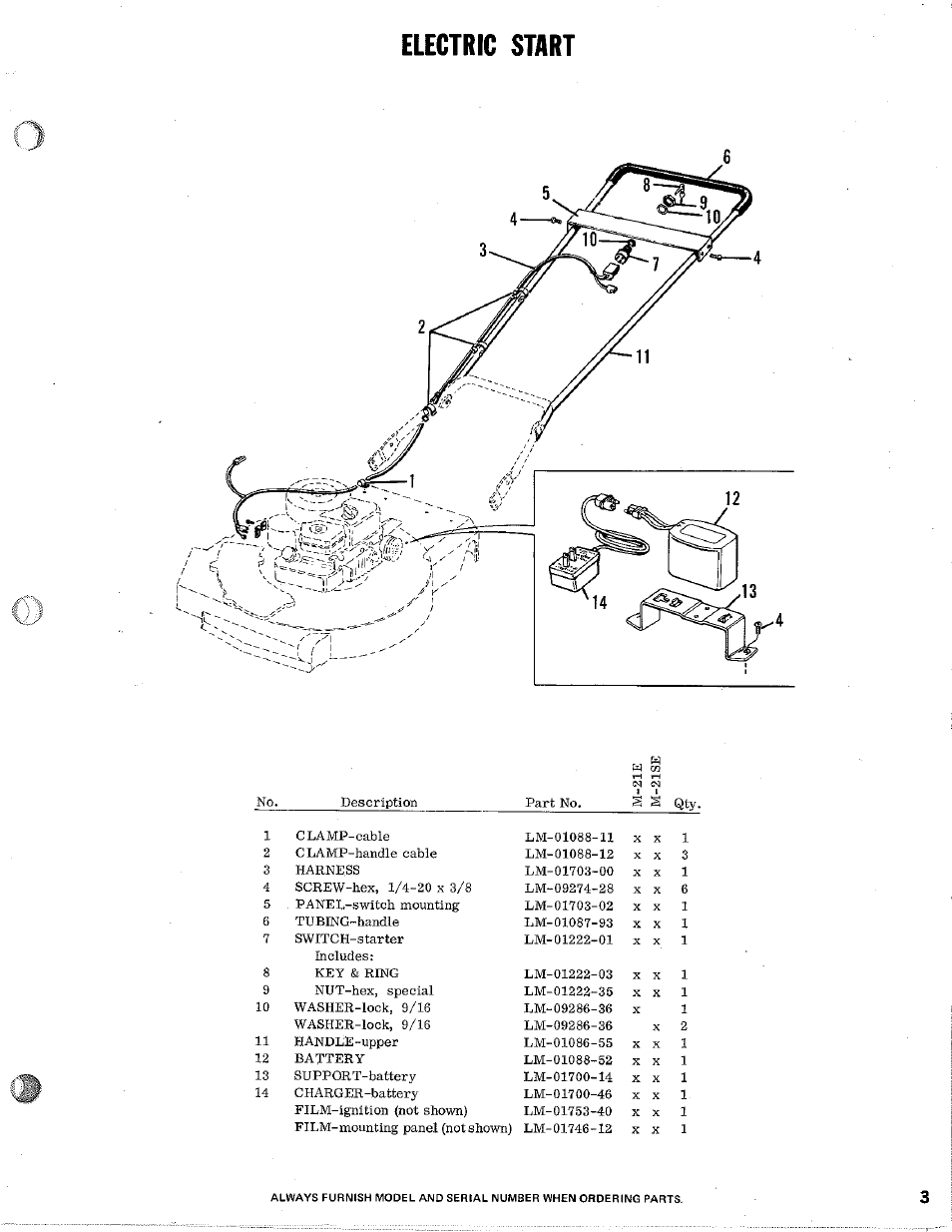 Electric start | Homelite M-21S User Manual | Page 3 / 12