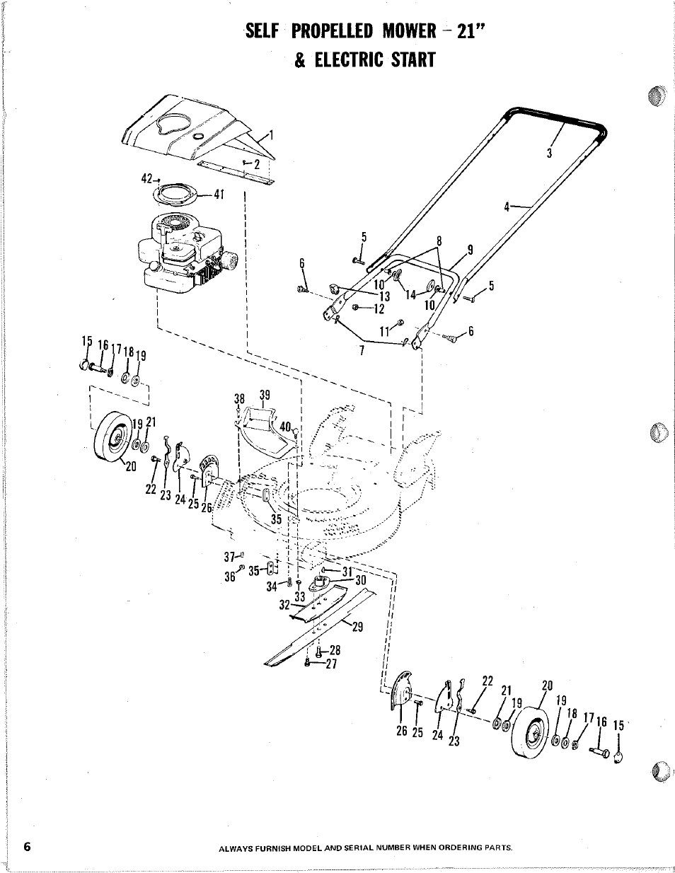 Self propelled mower - 21” & electric start | Homelite M-21S User Manual | Page 6 / 12