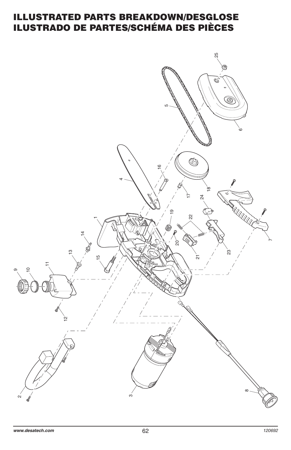 Homelite UT13136 User Manual | Page 62 / 68