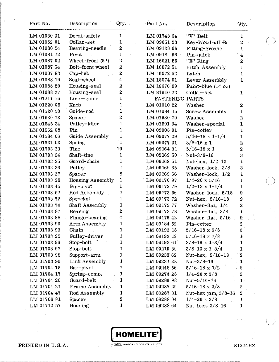 Homelite T-8 User Manual | Page 8 / 8