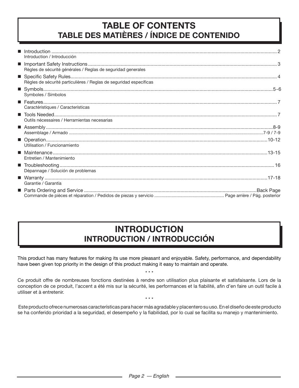 Homelite UT80516 User Manual | Page 6 / 56