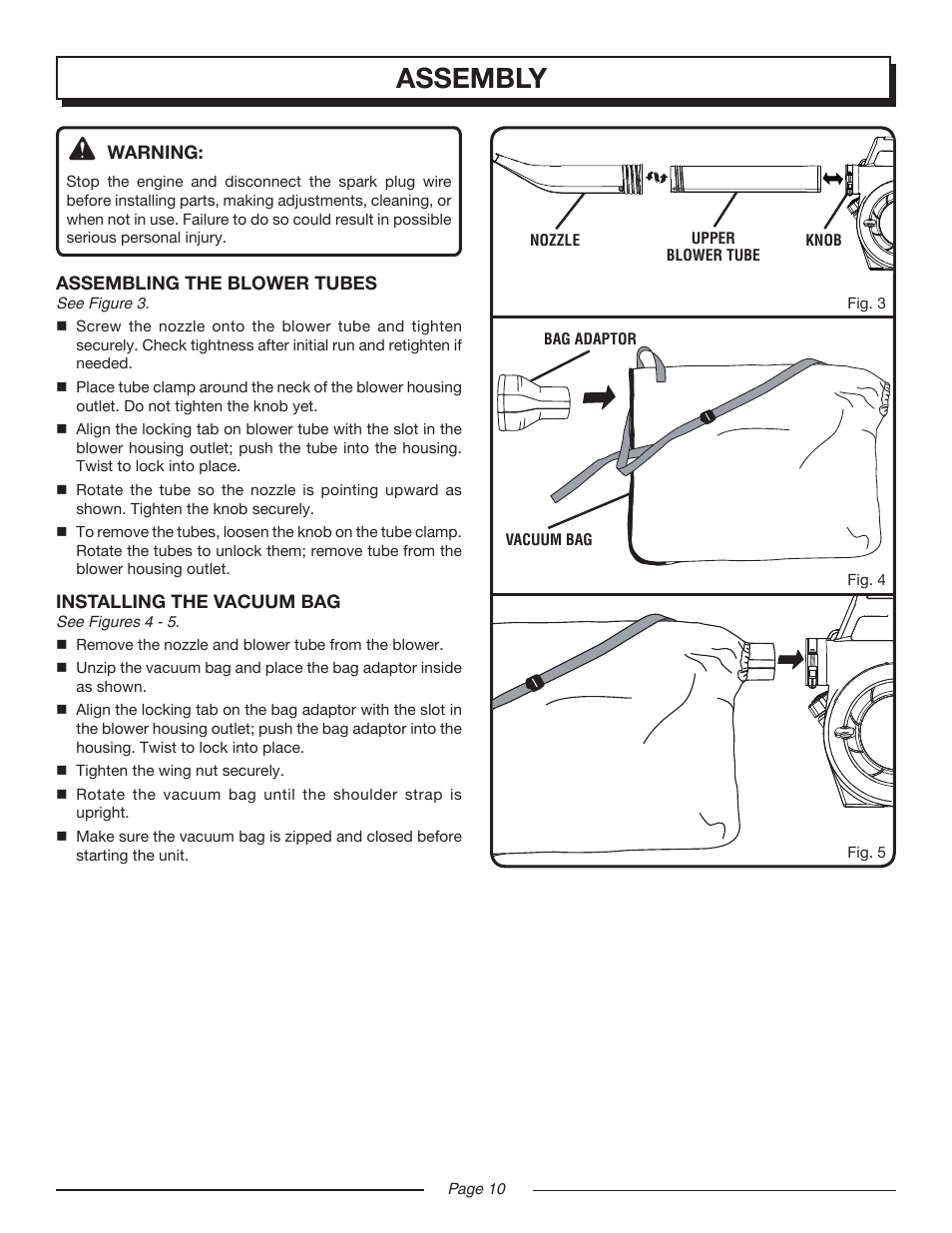 Assembly | Homelite VAC ATTACK II UT08544 User Manual | Page 10 / 22