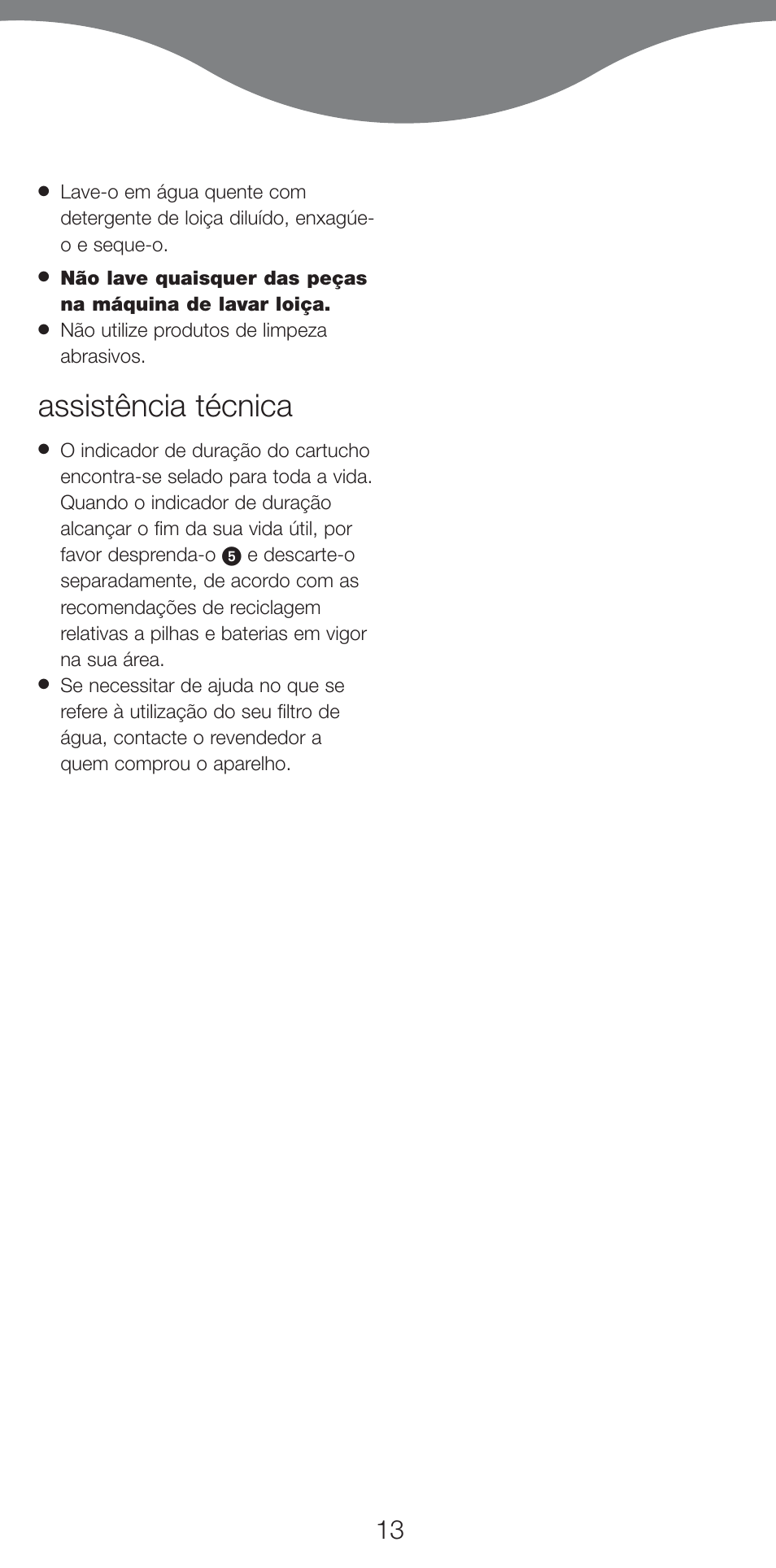 Assistência técnica | Kenwood WF970 User Manual | Page 16 / 40