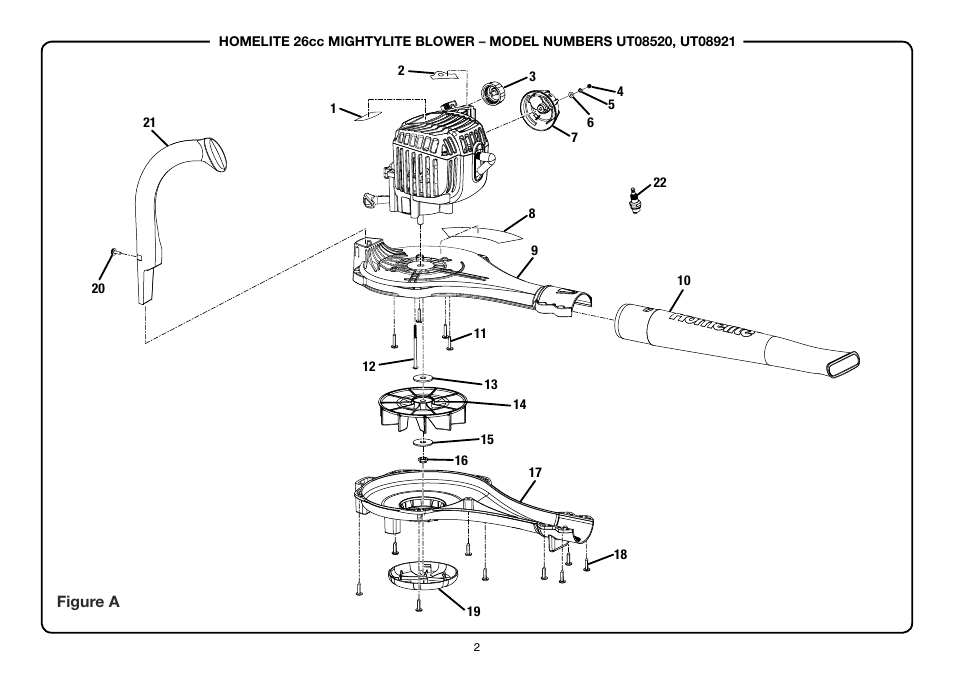Homelite MightyLite UT08921 User Manual | Page 2 / 5