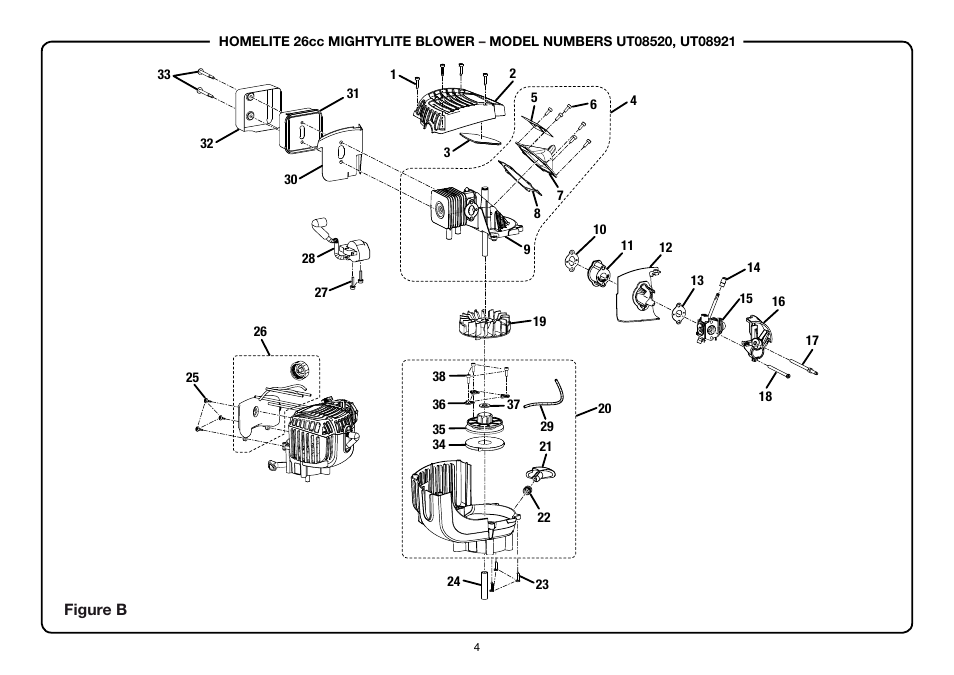 Homelite MightyLite UT08921 User Manual | Page 4 / 5