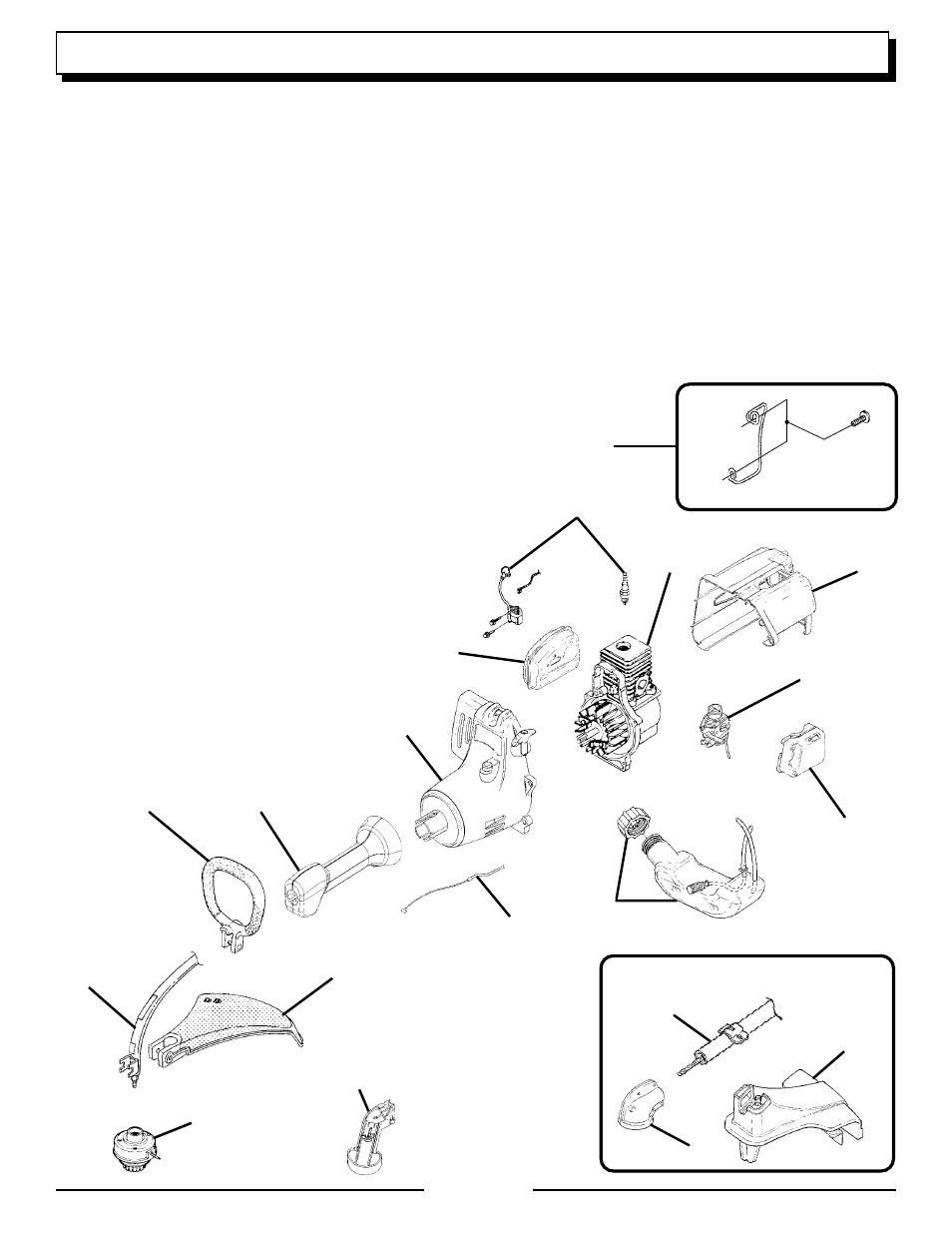 Service parts | Homelite UT20933 User Manual | Page 21 / 22