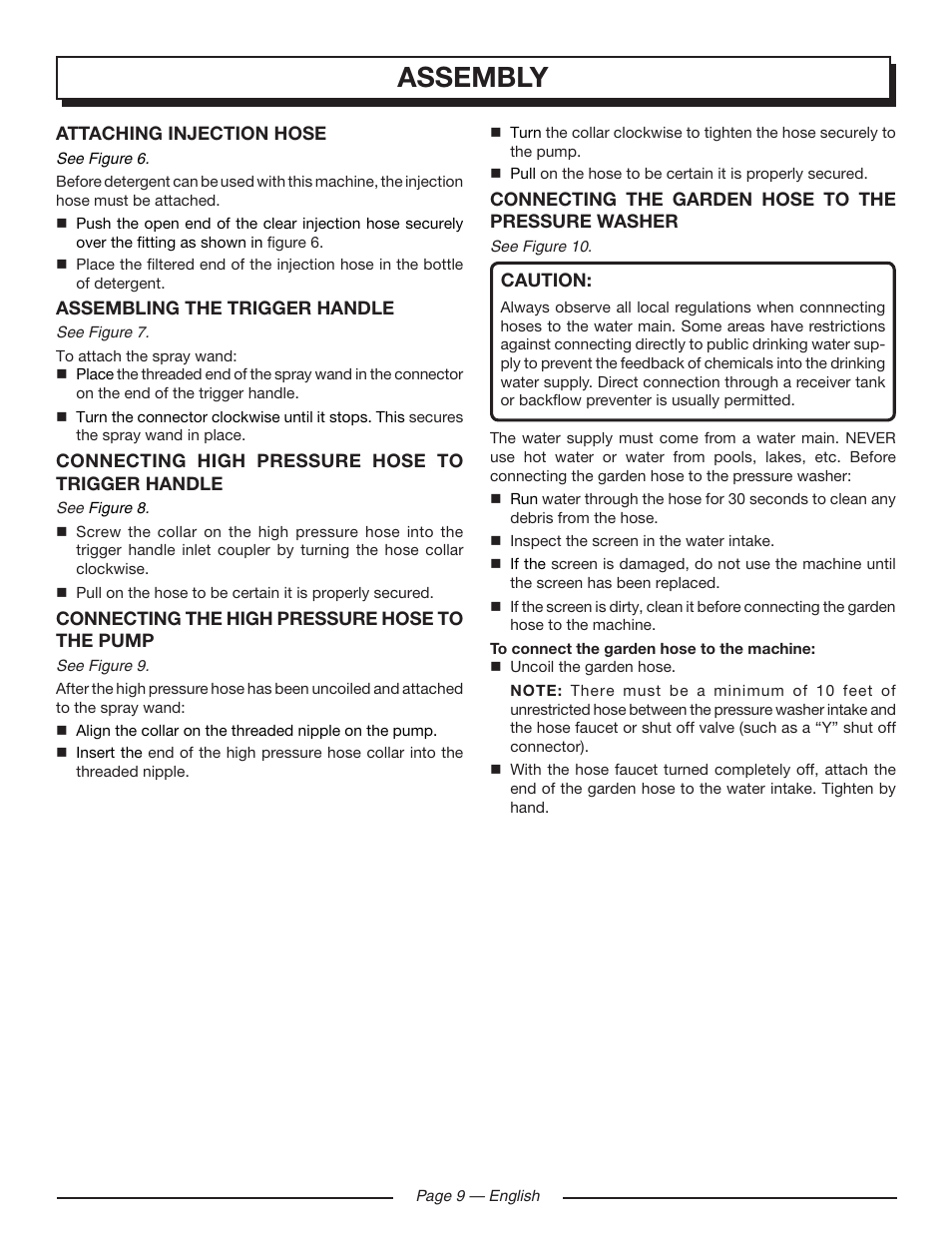 Assembly | Homelite HLCA80710 User Manual | Page 13 / 52