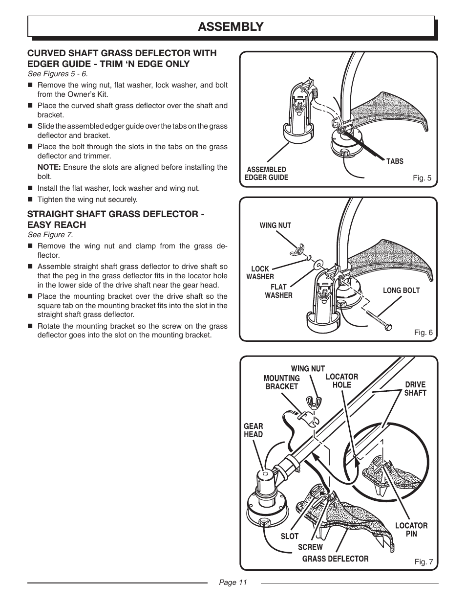 Assembly | Homelite UT20045 User Manual | Page 11 / 24