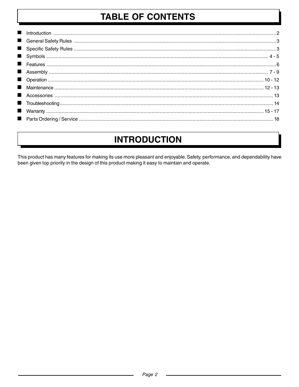 Homelite BACKPACKER II UT08571 User Manual | Page 2 / 18