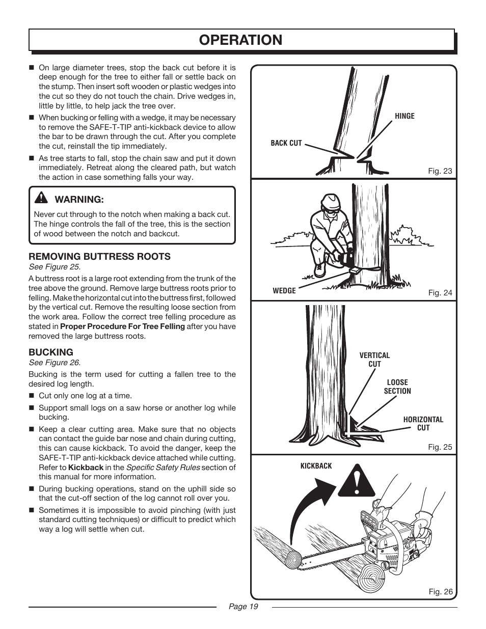 Operation | Homelite UT10516/16 IN. 33CC User Manual | Page 19 / 38