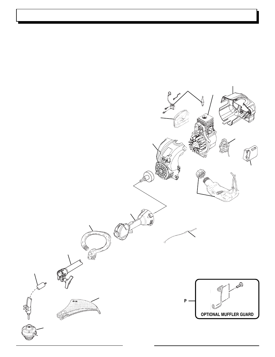 Service parts | Homelite VERSA TOOL UT20818A User Manual | Page 19 / 20