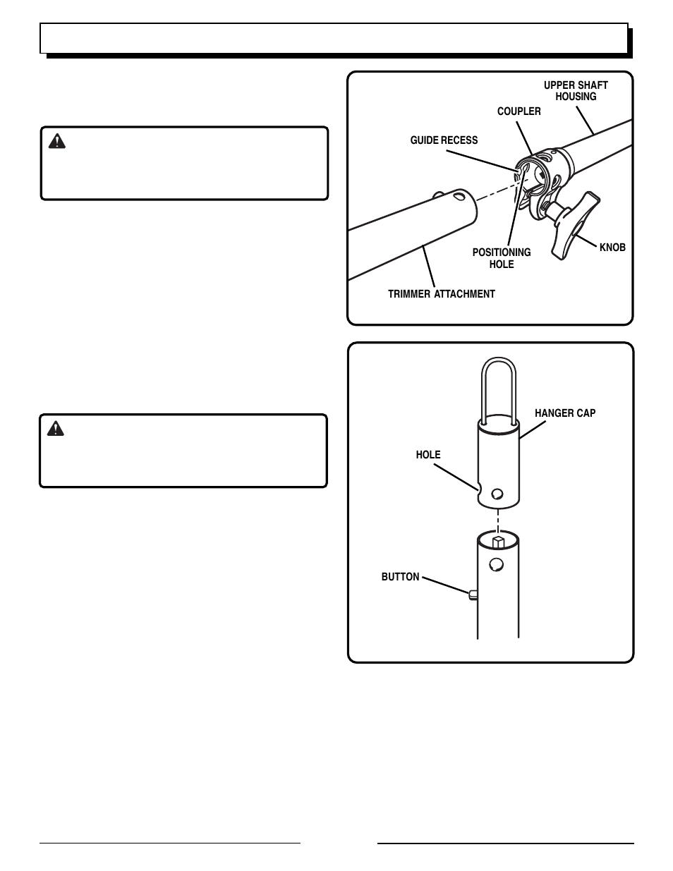 Assembly, Warning | Homelite VERSA TOOL UT20818A User Manual | Page 6 / 20