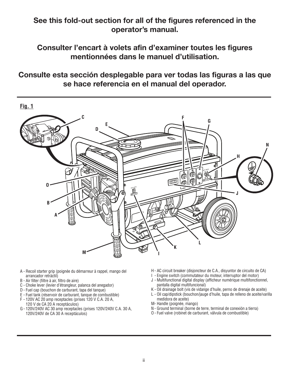 Fig. 1 | Homelite HG5000 User Manual | Page 2 / 60
