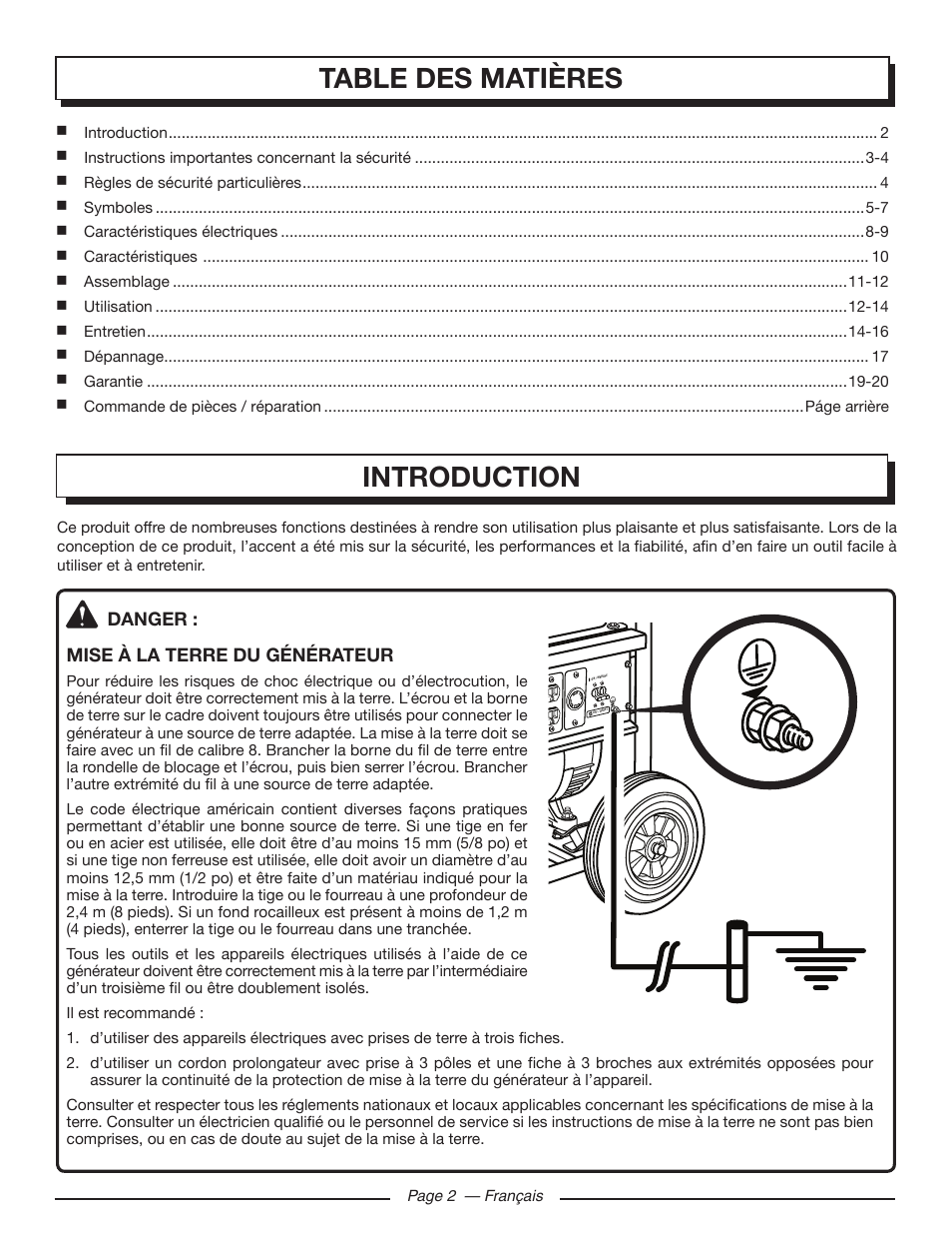 Homelite HG5000 User Manual | Page 24 / 60